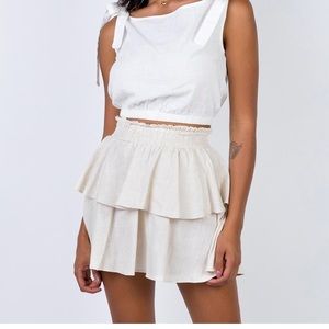 Princess Polly Beige Mini Skirt